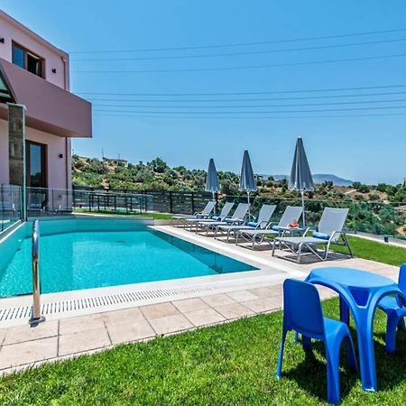 Villa Anthi, A Modern Villa With Salted Water Pool,Hot Tub & Bbq! Rethymno  Exterior photo