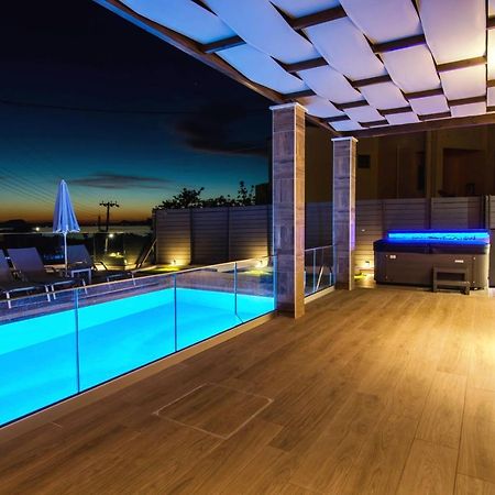 Villa Anthi, A Modern Villa With Salted Water Pool,Hot Tub & Bbq! Rethymno  Exterior photo