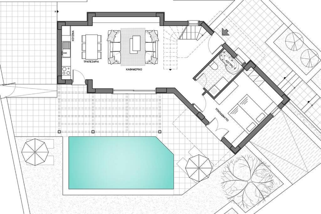 Villa Anthi, A Modern Villa With Salted Water Pool,Hot Tub & Bbq! Rethymno  Exterior photo