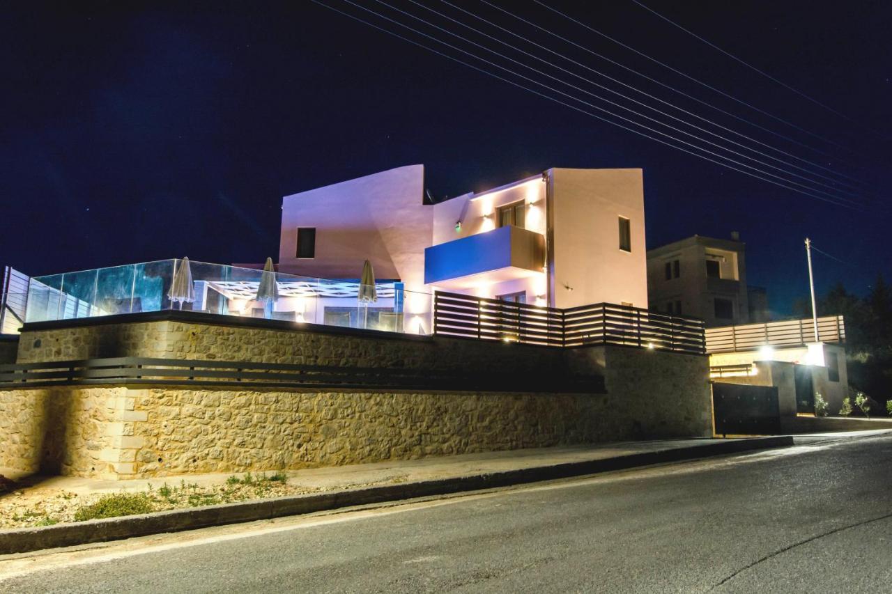 Villa Anthi, A Modern Villa With Salted Water Pool,Hot Tub & Bbq! Rethymno  Exterior photo
